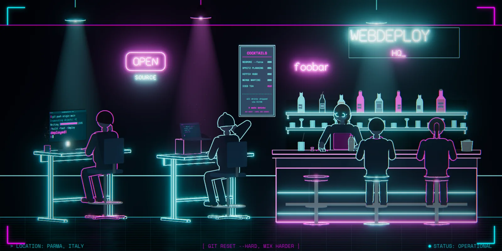 Illustration of WebDeploy headquarters